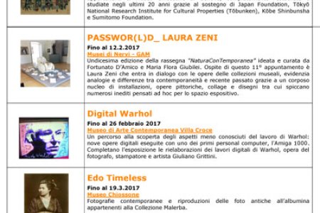 Genova Musei - Proposte per il 2017